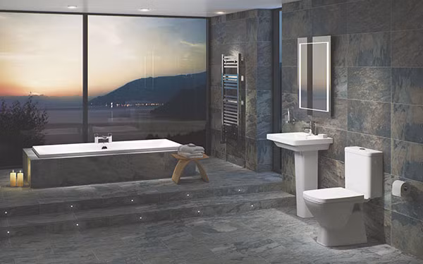 Nhà tắm luôn ẩm ướt, do đó vật liệu thích hợp cho khu vực này phải có khả năng chịu nước tốt nếu không sẽ rất nhanh hỏng. Inox, đá tự nhiên..là vật liệu thích hợp vì nó có độ bền cao.