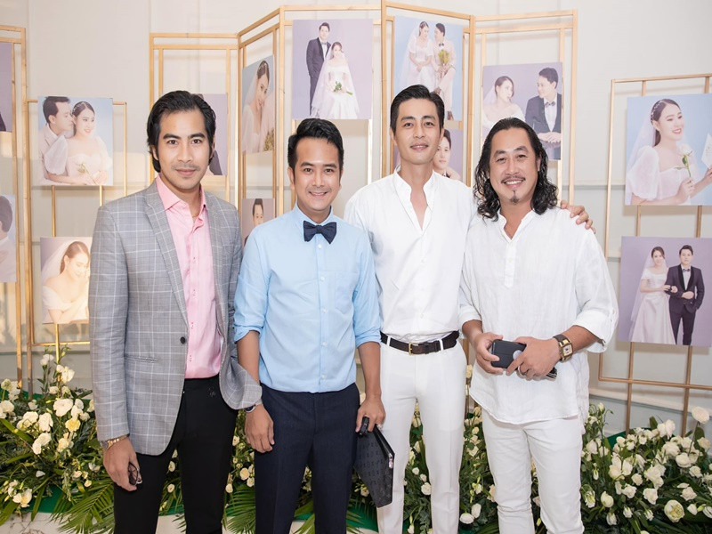 Dàn nam diễn viên góp mặt trong tiệc cưới: Thanh Bình, Hùng Thuận, Quốc Huy.