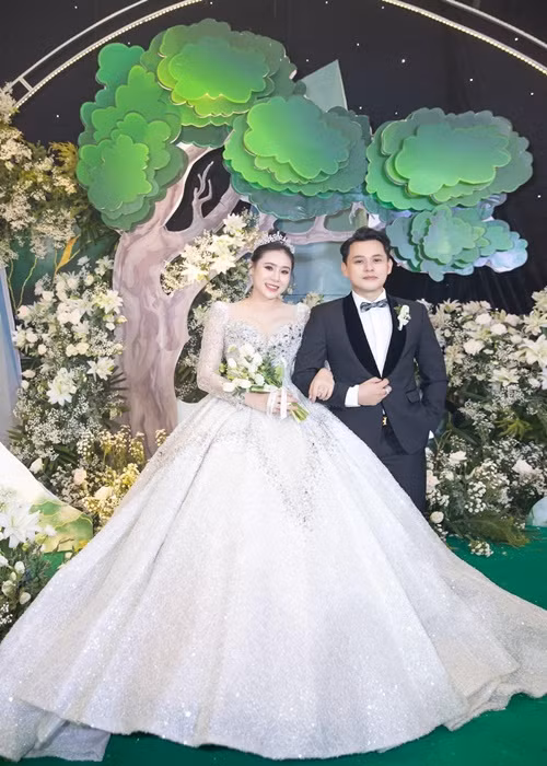 Theo Zing, ban đầu, tiệc cưới của Hồ Bích Trâm dự kiến diễn ra vào 5/5 với khoảng 800 khách mời nhưng sau đó vợ chồng cô thay đổi lịch trình. Trong tiệc cưới ngày 19/6, nữ diễn viên tổ chức nhỏ gọn.