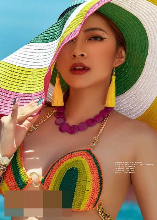 Thu Thảo tâm sự, cô từng nghĩ sẽ không bao giờ dám mặc lại bikini nhưng ước mơ của cô đã trở thành hiện thực. Ảnh: Khiem