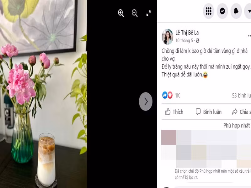 Trước khi đi làm, ông xã của Lê Bê La thường xuyên pha cà phê cho vợ.