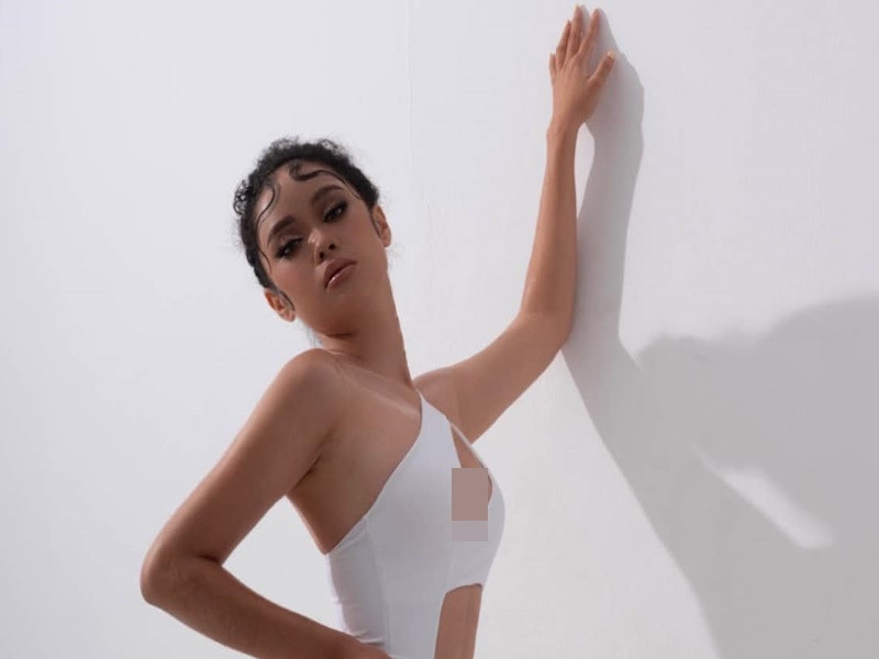 Như Mỹ gợi cảm ở phần thi Người đẹp biển.