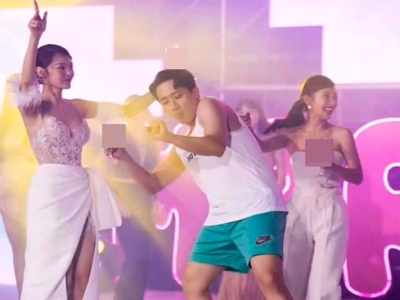 Khoanh khac co 1-0-2 cua Tran Thanh trong tiec cuoi nu ca si Minh Hang