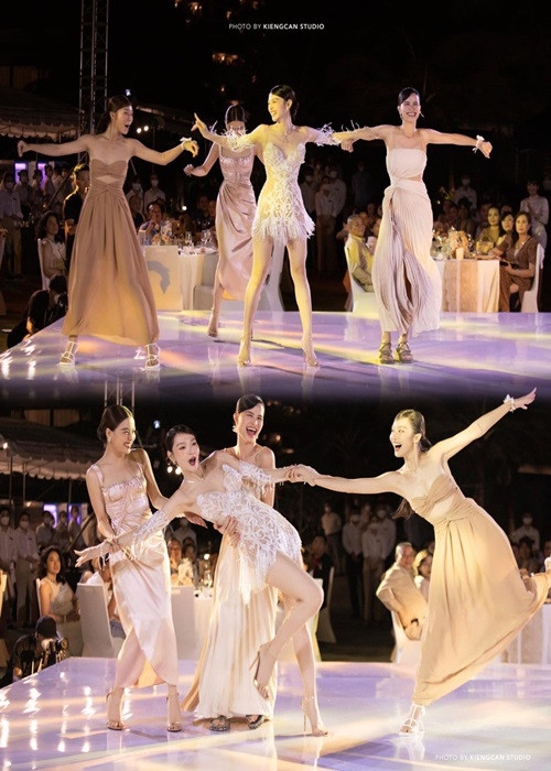 Cô dâu nhảy cùng hội bạn thân. Ảnh: Yan