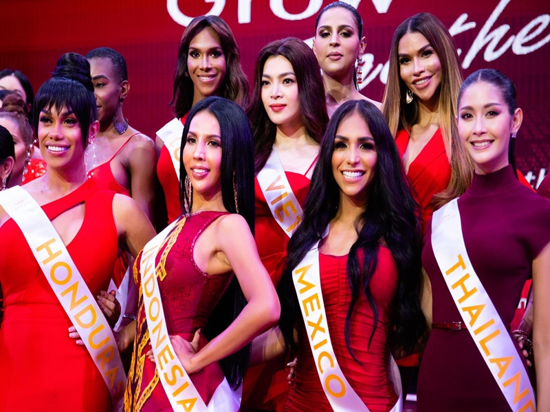 Làn da trắng là thế mạnh giúp Trân Đài nổi bần bật so với các thí sinh khác.