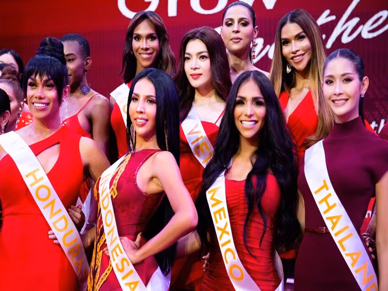 Làn da trắng là thế mạnh giúp Trân Đài nổi bần bật so với các thí sinh khác.