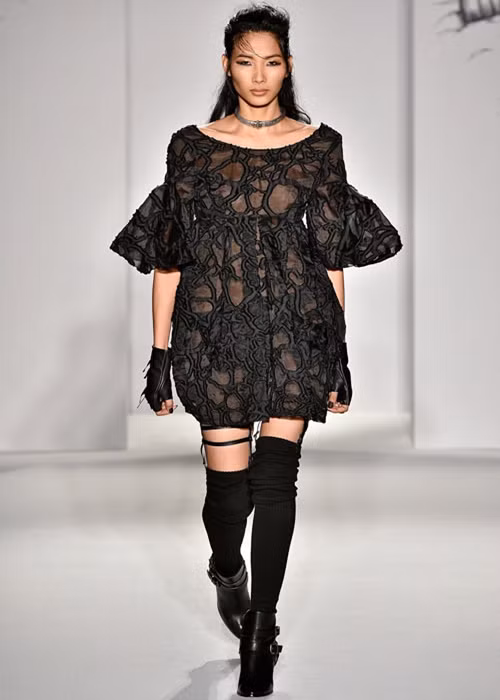 Hoàng Thùy là quán quân Vietnam's Next Top Model 2011. Sau cuộc thi, cô theo đuổi sự nghiệp người mẫu chuyên nghiệp, "tấn công" các kinh đô thời trang quốc tế. Ảnh: Dân Việt