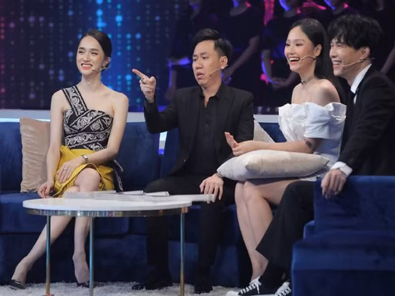 Trấn Thành cũng từng có ý định “rao bán” Anh Đức với ca sĩ Miu Lê khi hai người tham gia chương trình Người ấy là ai. Ảnh: Thể thao văn hóa