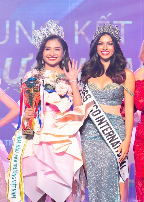 Tân Hoa hậu Môi trường Việt Nam sinh năm 2004, đến từ Bến Tre. Ảnh: Fanpage cuộc thi