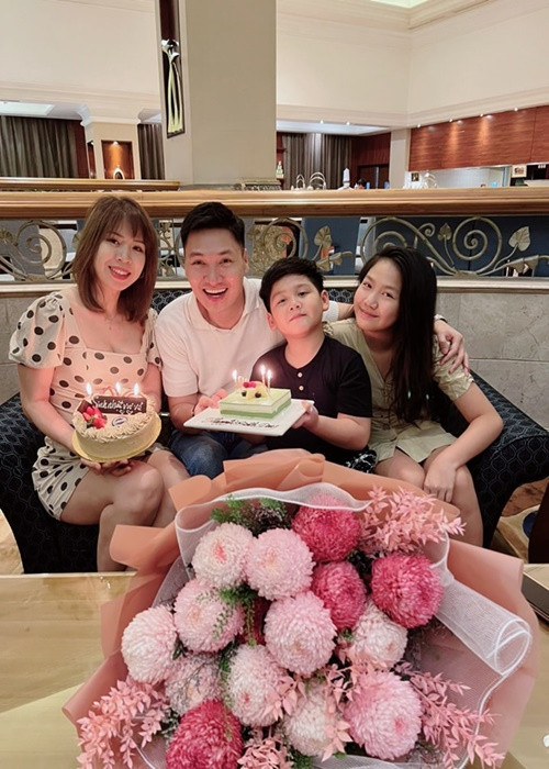 Bà xã của Mạnh Trường đang mang bầu con trai.