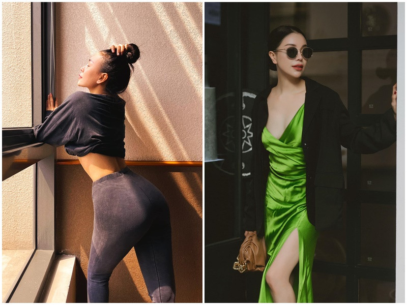 Trà Ngọc Hằng cũng là một trong những siêu vòng ba của Vbiz khi sở hữu số đo lên tới 117cm.