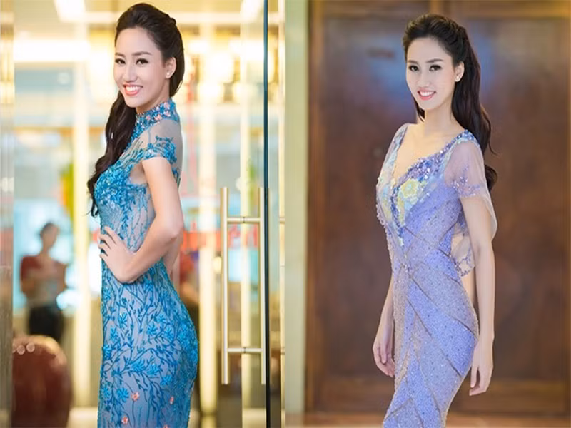 Thời thi Hoa hậu Hoàn vũ Việt Nam 2015, vòng 3 của Trà My là 103cm. Ảnh: Người đưa tin