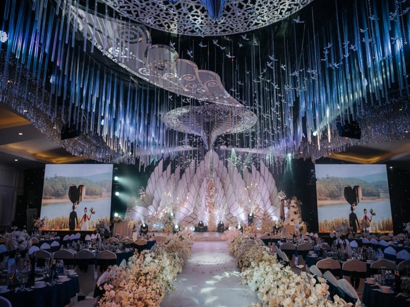 Không gian đám cưới của Trang Moon. Ảnh: FBNV