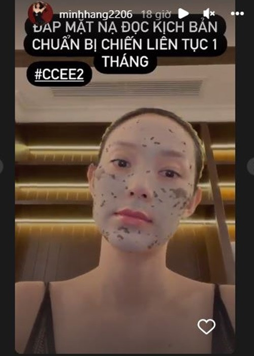 Minh Hằng chuẩn bị quay phim "Chị chị em em" trong 1 tháng. Nữ ca sĩ cho biết, chồng ủng hộ trong công việc. Ảnh chụp màn hình