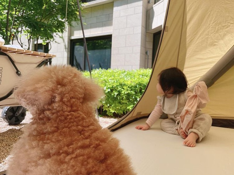 Trên trang cá nhân, Choi Ji Woo khoe không ít hình ảnh thiên thần nhỏ của mình. Ảnh: Instagram