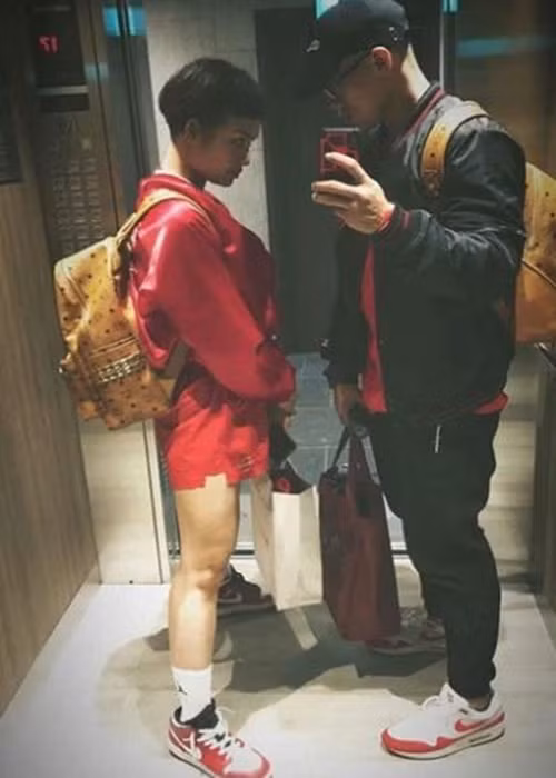 Năm 2018, Miu Lê vướng tin đồn tình cảm với một gymer tên Tiến Hưng khi cả hai thường xuyên chụp ảnh chung. Phía người trong cuộc không lên tiếng về tin đồn. Ảnh: Zing