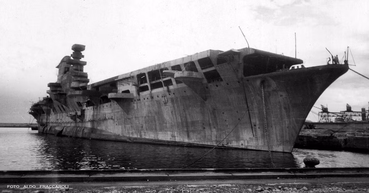 Thế nhưng, cuộc tấn công trên biển của Anh vào cuối năm 1940 đã khiến Ý lập tức thay đổi ý định, nhanh chóng bắt đầu tái trưng dụng một tàu khác để biến nó thành tàu sân bay vào tháng 11 năm 1940.