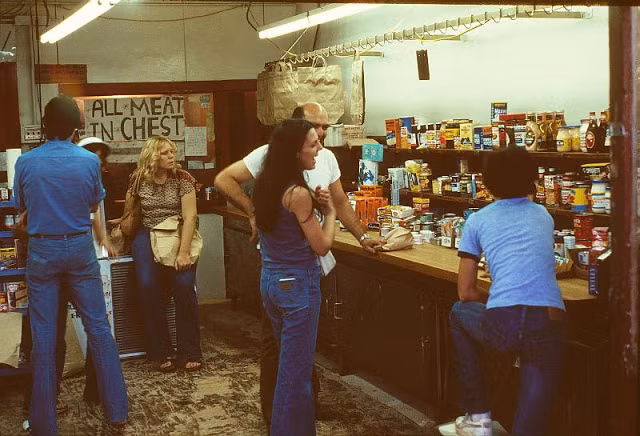 Một quầy bá thịt ở thành phố Mỹ này năm 1978. Ảnh VT