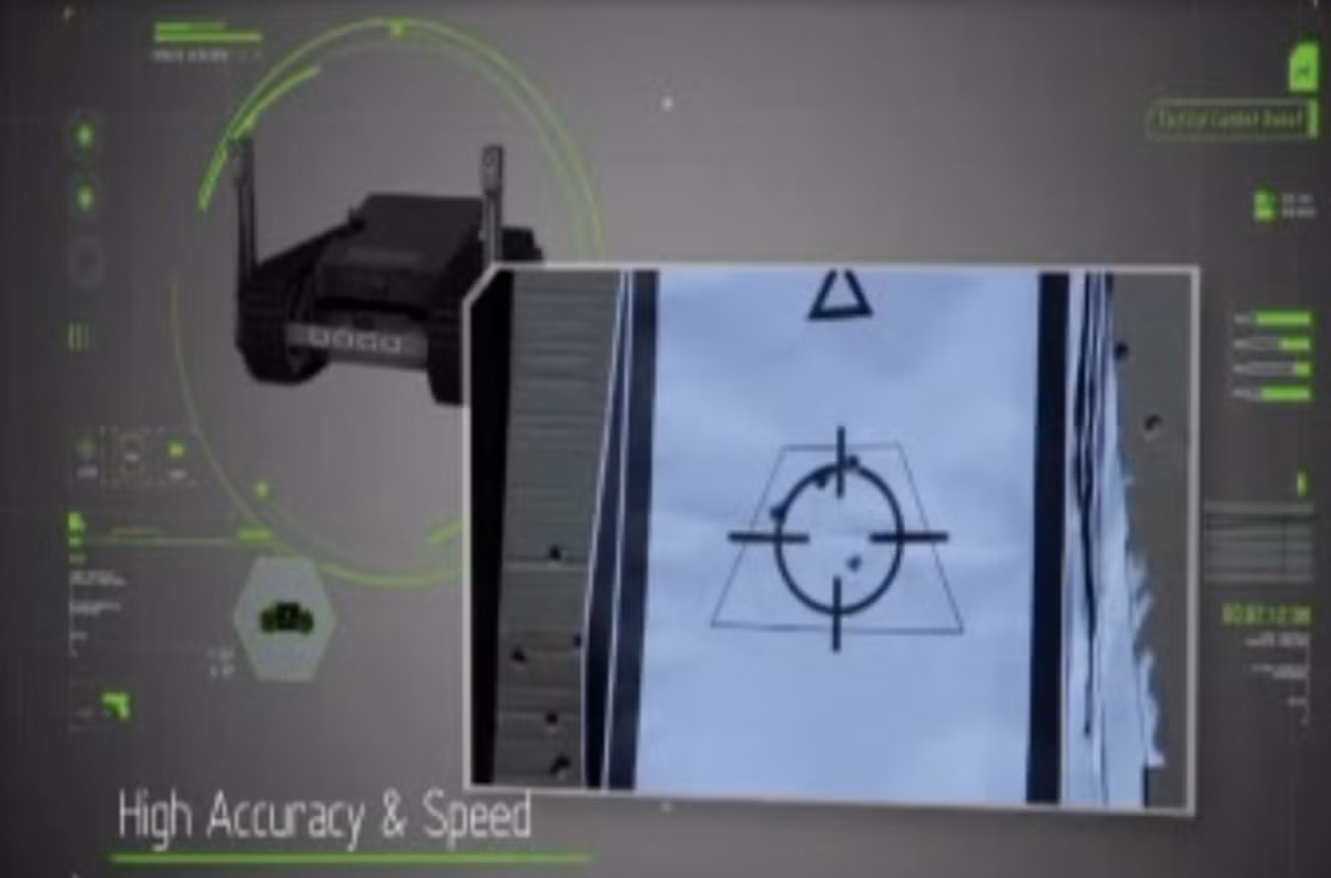 Vì vậy, những phát bắn mà robot chiến đấu Dogo tự động thực hiện bảo đảm độ chính xác khá cao và là nỗi khiếp đảm đối với kẻ địch nguy hiểm như khủng bố, bắt cóc con tin và thậm chí cả binh lính trên chiến trường.