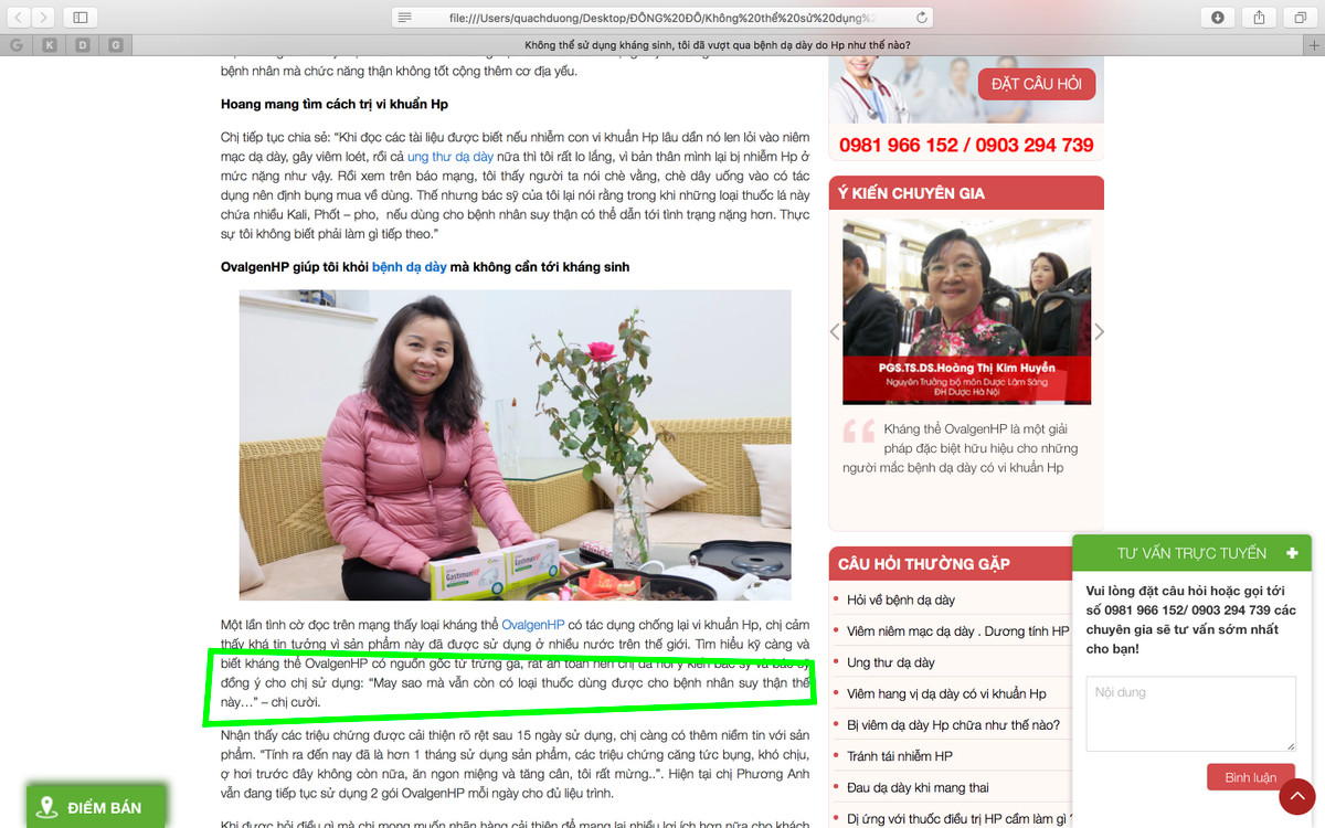 Duoc pham Dong Do lien tiep sai pham quang cao TPCN la thuoc