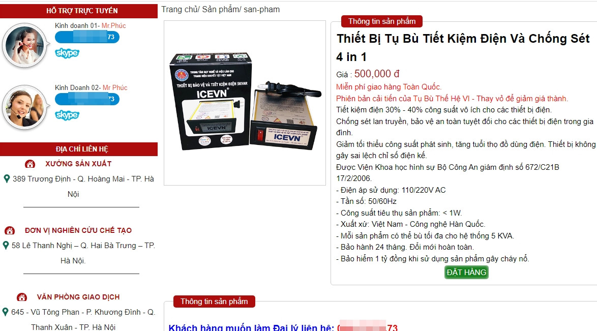 Tang gia dien, thiet bi tiet kiem dien lai nhon nhip: Can than bi lua