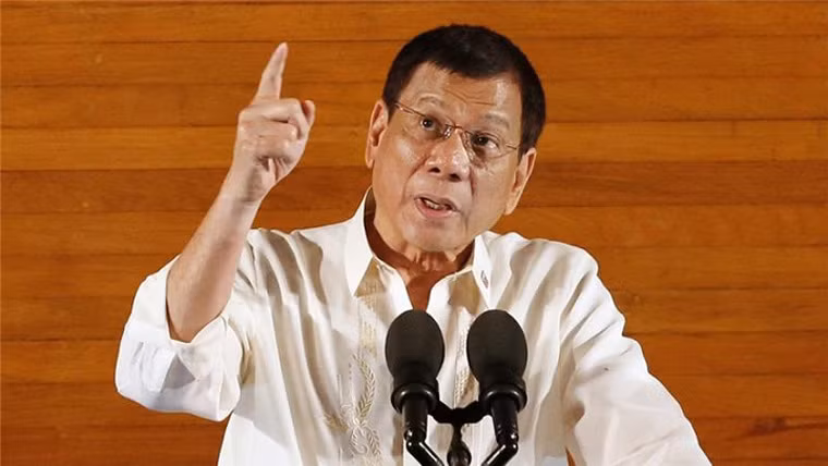 Tổng thống Philippines Rodrigo Duterte.
