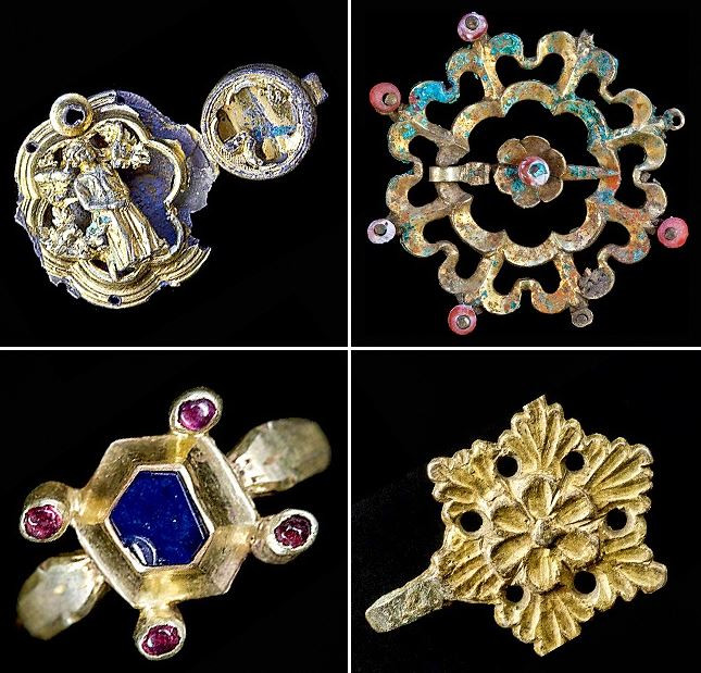 Hai năm sau, ông mới nhớ đến hòm kho báu để trong hầm rượu khi chuyển nhà. Vì vậy, ông nhờ các chuyên gia đánh giá đồ trang sức. Kết quả kiểm tra của các chuyên gia cho thấy những món đồ cổ này có niên đại lên tới 650 năm.