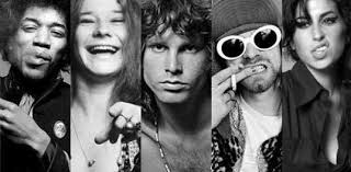 Những nghệ sĩ được biết đến nhất thuộc Câu lạc bộ 27 gồm: Brian Jones, Jimi Hendrix, Janis Joplin, Jim Morrison, Kurt Cobain.