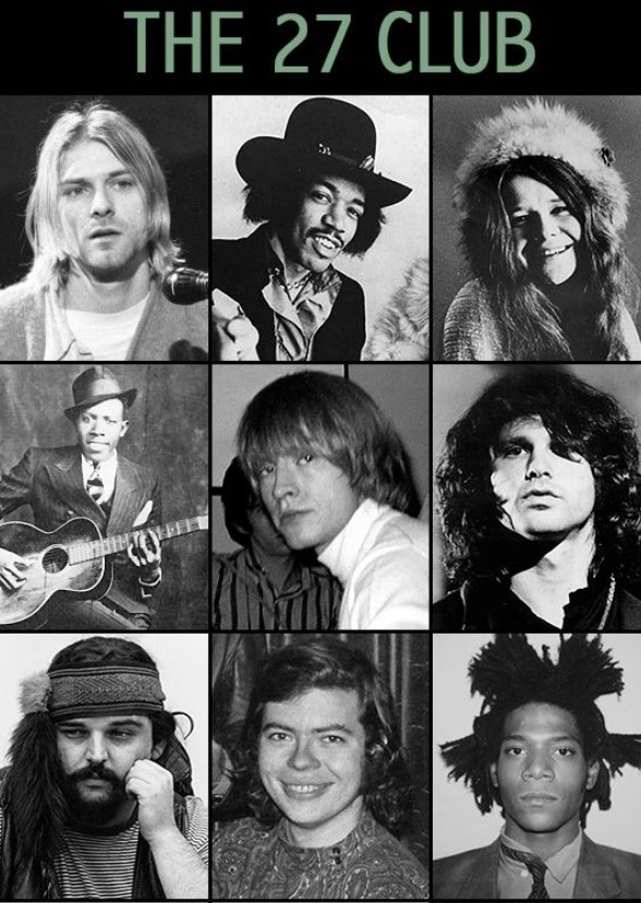 Những nghệ sĩ này qua đời vì nhiều nguyên nhân khác nhau khi đang ở đỉnh cao sự nghiệp.