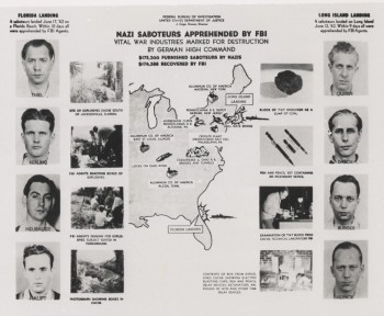 Sau khi đặt chân lên lãnh thổ Mỹ mà không bị phát hiện, các gián điệp của Hitler sẽ mặc thường phục và tản đi khắp nơi để thực hiện nhiệm vụ. Thế nhưng, 8 điệp viên của phát xít Đức chưa kịp hành động thì cảnh sát tuần duyên Mỹ phát giác vụ việc nên nhanh chóng triển khai lực lượng truy bắt.