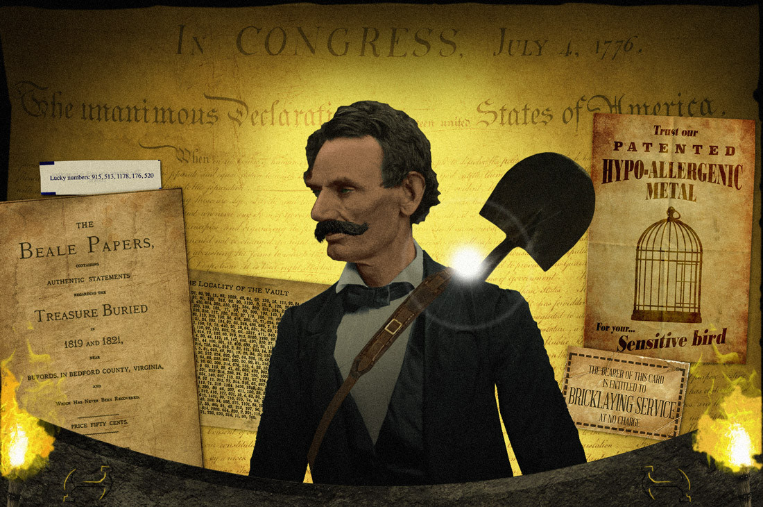 Cụ thể, một nhà mật mã nghiệp dư thành công trong việc giải mã bức mật mã thứ 2 của ông Thomas. Mật mã này được tạo ra dựa trên văn bản mẫu là bản tuyên ngôn độc lập.