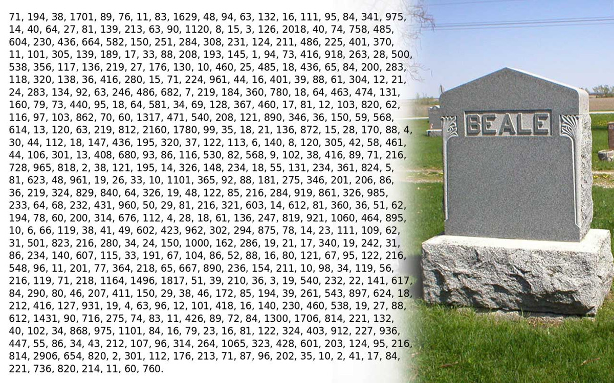 Tuy nhiên, đến nay, người ta mới chỉ giải mã được 1 trong 3 bản mật mã của ông Thomas.