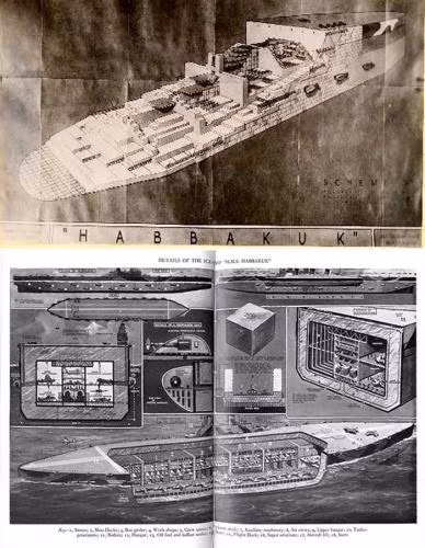 Vì vậy, dự án Habbakuk được triển khai với việc các kỹ sư Anh thực hiện đóng một siêu tàu sân bay từ những tảng băng khổng lồ tại hồ Patricia của Canada.