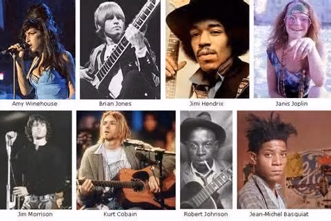 Bốn nghệ sĩ tài năng với hàng triệu người hâm mộ trên thế giới qua đời trong khoảng thời gian từ 1969 - 1971.