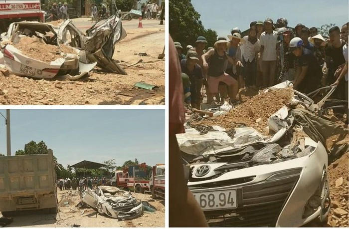 Tin nóng ngày 4/6: Xe tải đè bẹp Toyota Vios, cảnh tượng thương tâm không ai dám nhìn Tin nong ngay 4/6: Xe tai de bep Toyota Vios, canh tuong thuong tam khong ai dam nhin