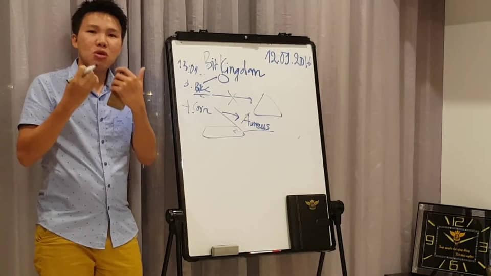 Ông Lê Đức Nguyên từng có nhiều buổi thuyết trình về Bitkingdom cho Công ty Cổ phần Modern Tech. Dự án "ảo" này được cho là đã khiến 32.000 người sập bẫy với số tiền lên tới 15.000 tỷ đồng.