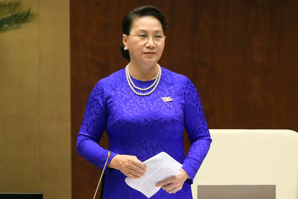 Ba Nguyen Thi Kim Ngan duoc bau lam Chu tich Hoi dong bau cu quoc gia