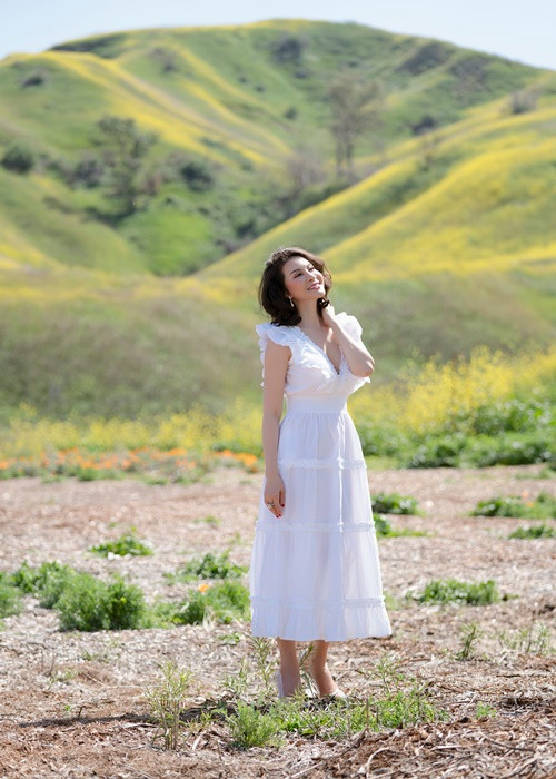 Nữ MC chia sẻ, cô giữ được vóc dáng thon gọn nhờ tập luyện, ăn uống khoa học.