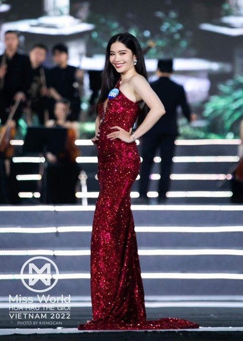 Tham gia Miss World Vietnam 2022, Nam Em nhận được sự ủng hộ của nhiều khán giả. Ảnh: An ninh thủ đô