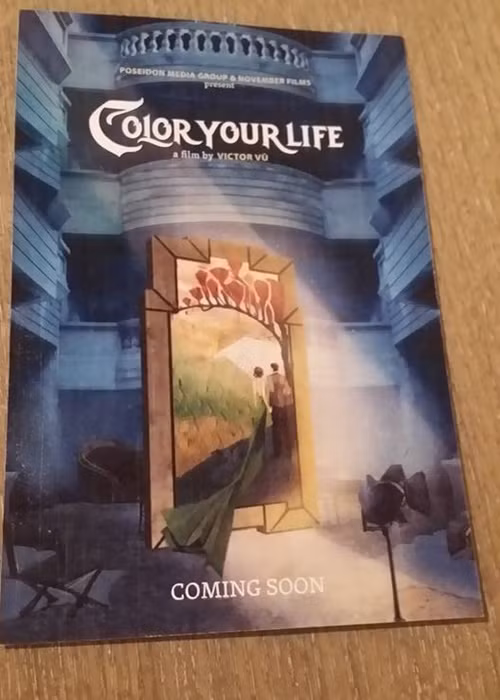 Các tấm thiệp của Đinh Ngọc Diệp - Victor Vũ được thiết kế độc đáo và mang đậm chất điện ảnh. Ảnh: Yan