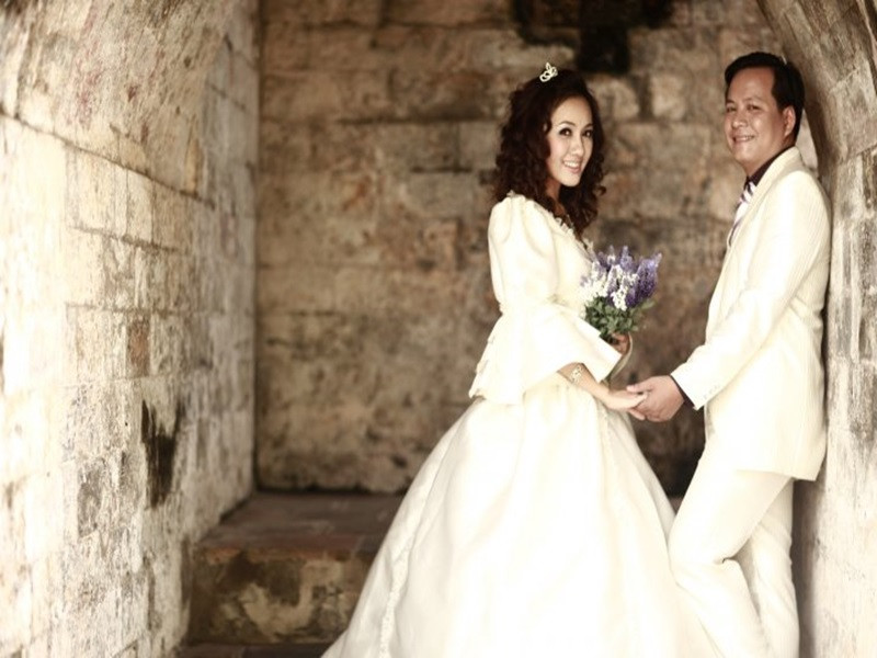 Hoài Anh lên xe hoa vào năm 2010. Ông xã của cô là một doanh nhân người Bắc.