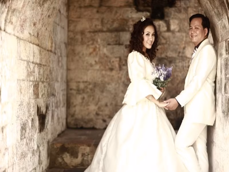 Hoài Anh lên xe hoa vào năm 2010. Ông xã của cô là một doanh nhân người Bắc.