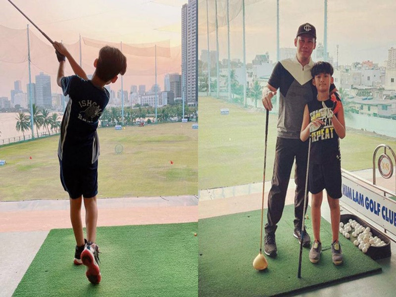 Nhóc tì nhà Lệ Quyên còn được học ở ngôi trường quốc tế danh tiếng nhất nhì Sài Gòn có mức học phí khoảng 267 triệu đồng/năm, trải nghiệm nhiều môn thể thao như golf, bơi. Ảnh: Phụ nữ Việt Nam