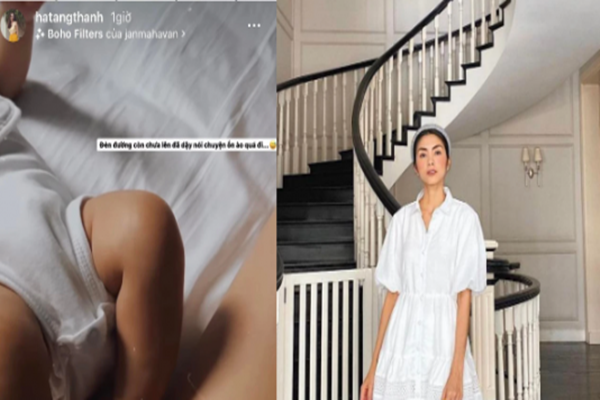 Hà Tăng bất lực khi tờ mờ sáng đã phải dậy để trò chuyện với thế lực nhí Ha Tang bat luc khi to mo sang da phai day de tro chuyen voi the luc nhi