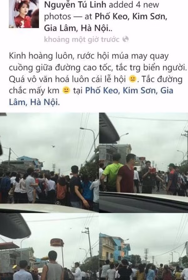 Đặc biệt, nếu như hot girl Ánh Trương, Thu Hương hay Yến Xôi khá êm đềm sau hôn nhân thì Tú Linh lại vướng phải dư luận sau khi vô tình có những lời lẽ có phần thái quá trên trang cá nhân. Trong lần vô tình gặp Hội làng Đa Tiện (diễn ra vào 10/3 Âm lịch hàng năm) cô đã thể hiện những bức xúc có phần nặng nề về hội làng. Điều này khiến hot girl MU phải nhận về không ít gạch đá từ cộng đồng mạng.