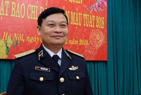 Thiếu tướng Trần Hoài Trung, Bí thư Đảng ủy, Chính ủy Quân chủng Hải quân. Ảnh: Báo Hải quân VN