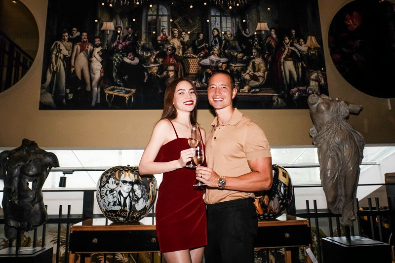 Cặp đôi hạnh phúc khi xuất hiện cùng nhau.