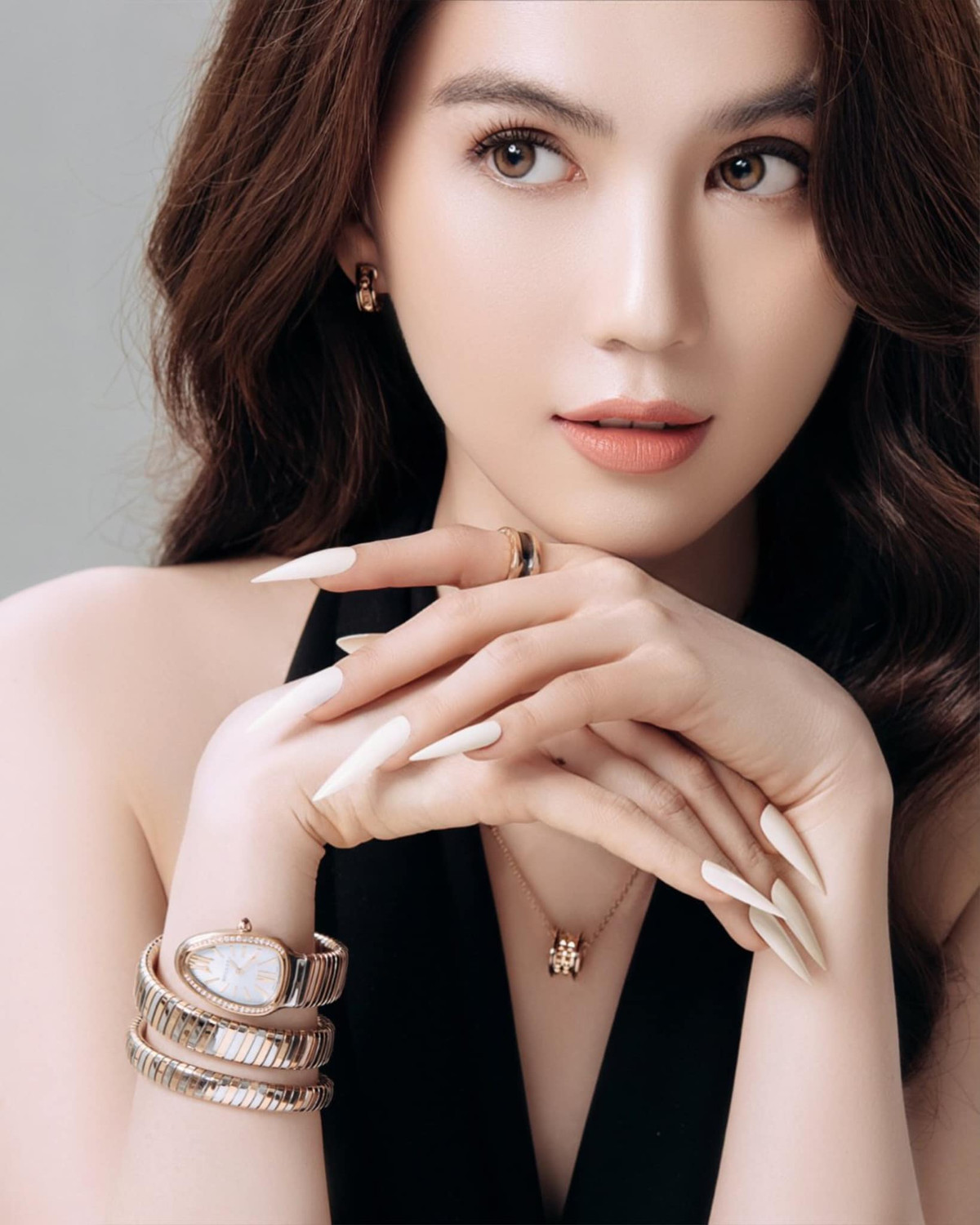 Cận cảnh vẻ đẹp ngây thơ của Ngọc Trinh.