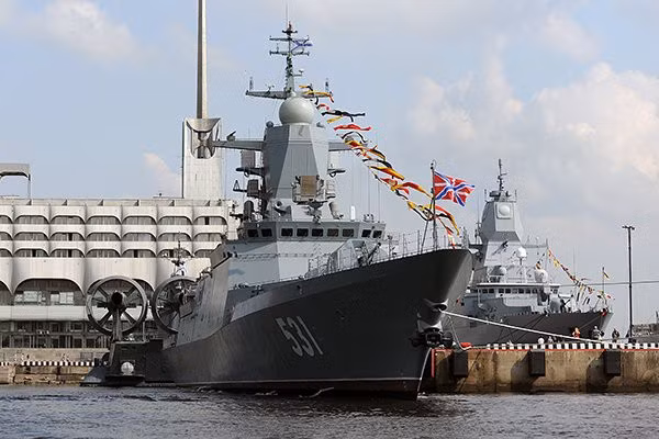 Stereguhchy là tàu hộ tống nối tiếp đầu tiên của Dự án 20380, nó là một phần thuộc Hạm đội Baltic. Trong những thập kỷ tới, các tàu loại này sẽ trở thành trụ cột của hải quân Nga ở khu vực biển gần, 10 chiếc đã được đóng.