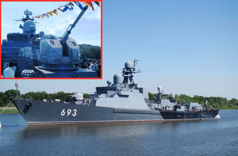 Cụ thể, sự khác biệt vũ khí ở đây là, ngay trước thượng tầng Gepard Việt Nam được trang bị bệ pháo – tên lửa phòng không Palma-SU, còn Gepard Dagestan thì không.